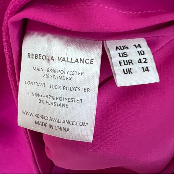 Rebecca Vallance Cupid's Bow mini dress Pink Size 10 - Picture 7 of 9